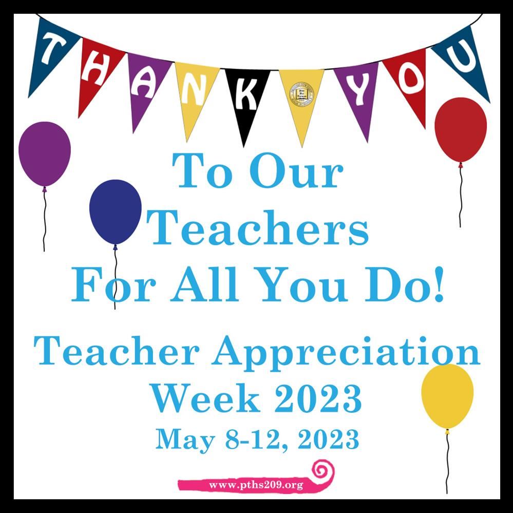  Happy Teacher Appreciation Week!